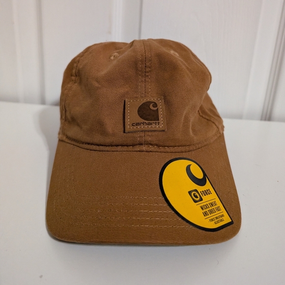 New Carhartt Force Mens Hat Canvas Brown Tan Beige Cotton One Size NWT